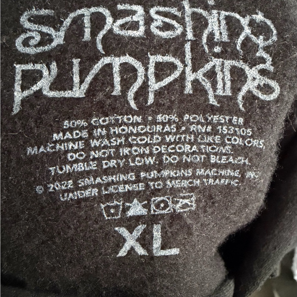 The Smashing Pumpkins Black Hoodie Sweatshirt with Yellow Sun Graphic - Picture 5 of 5
